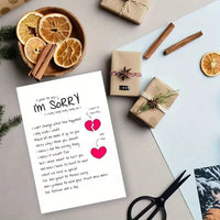 Honest Apology Poem Romantic Card