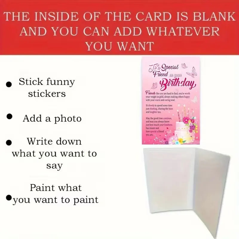 Floral Cake Special Friend Birthday Card