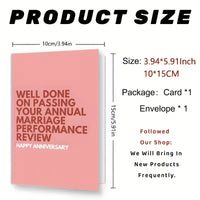Marriage Performance Review Anniversary Card
