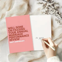 Marriage Performance Review Anniversary Card