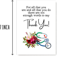 Floral Thank You Greeting Card