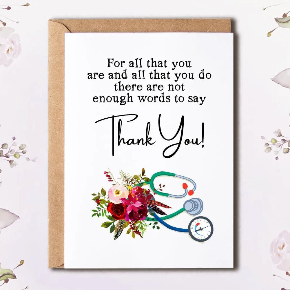 Floral Thank You Greeting Card