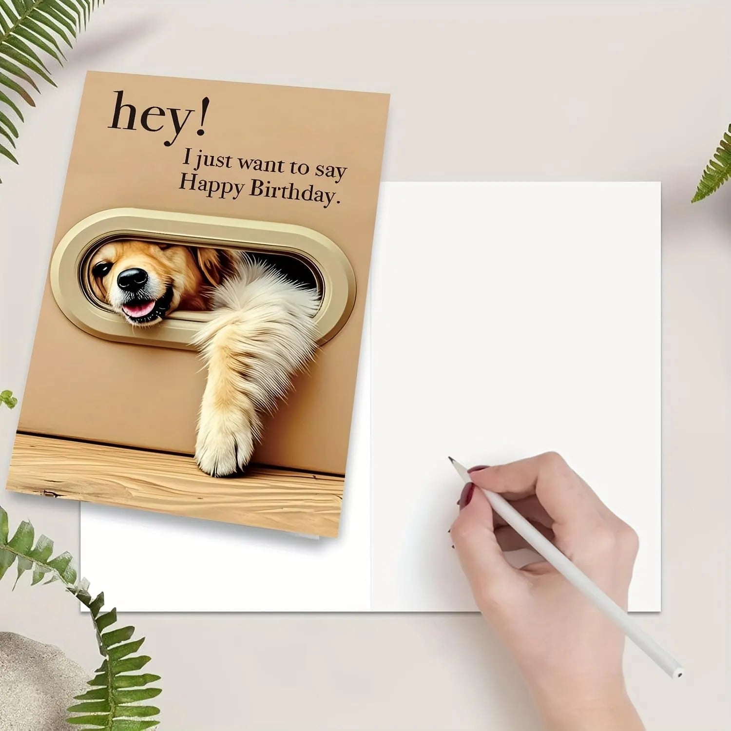 Pop-Out 3D Dog Flap Birthday Card