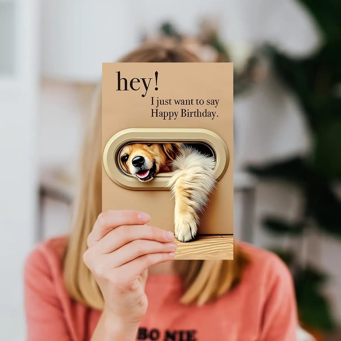 Pop-Out 3D Dog Flap Birthday Card
