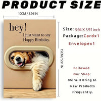 Pop-Out 3D Dog Flap Birthday Card