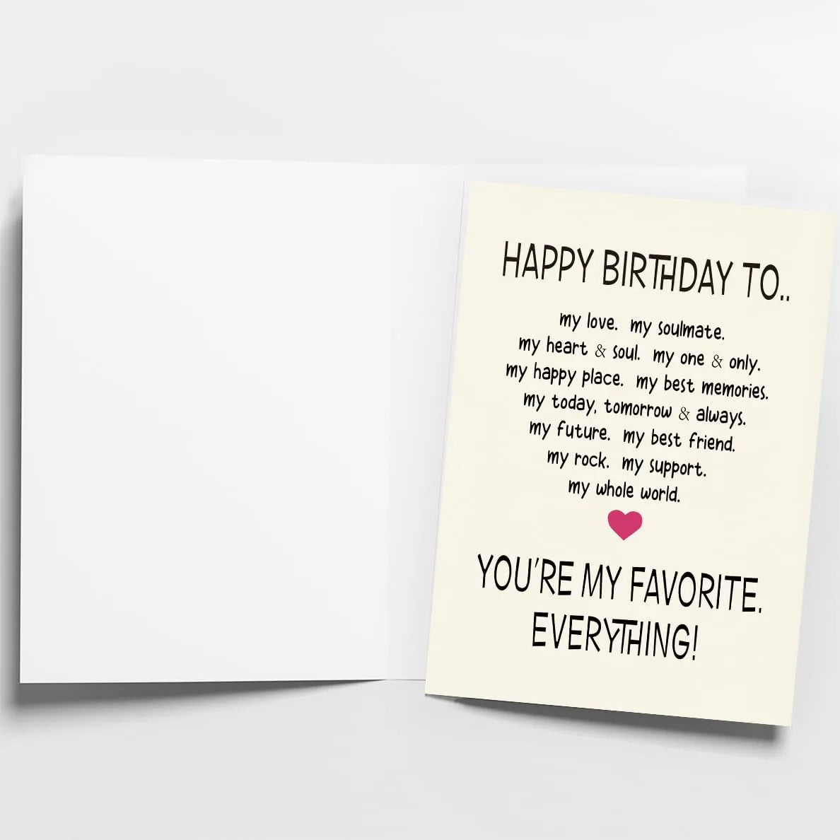 Favorite Everything Birthday Greeting Card