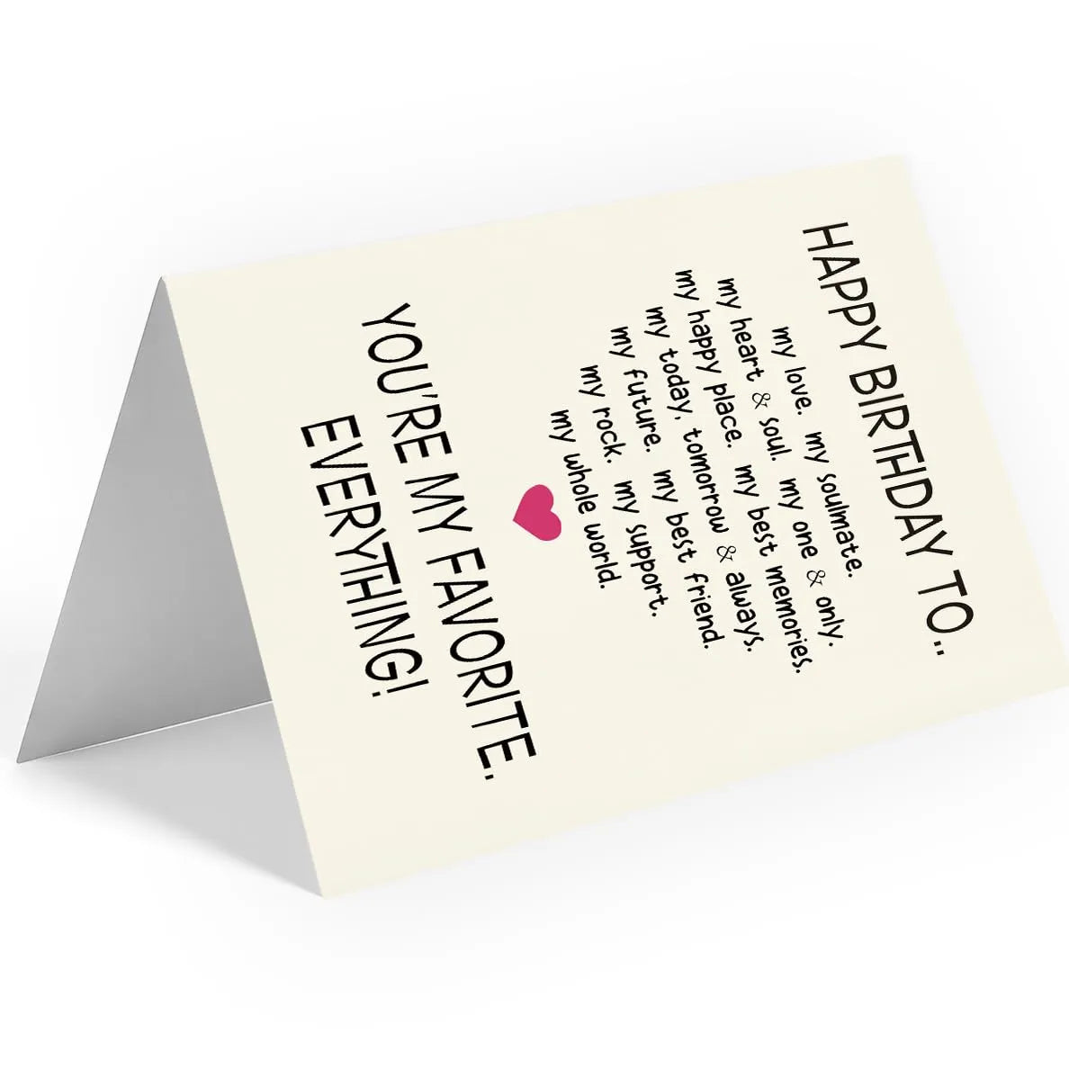 Favorite Everything Birthday Greeting Card