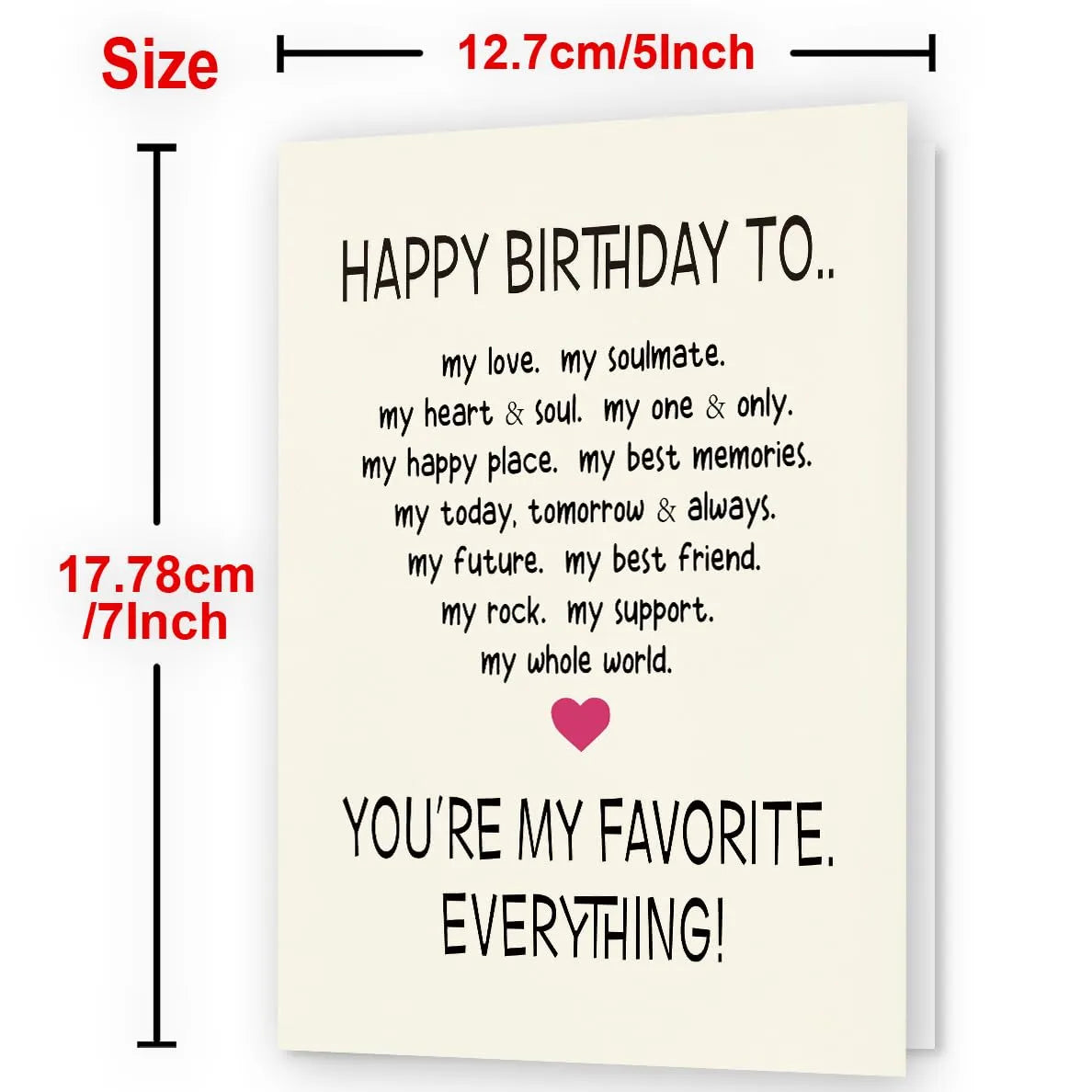 Favorite Everything Birthday Greeting Card