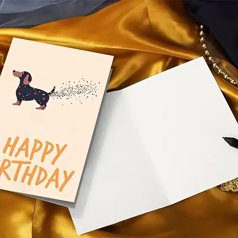 Hilarious Farting Dachshund Birthday Card