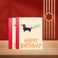 Hilarious Farting Dachshund Birthday Card