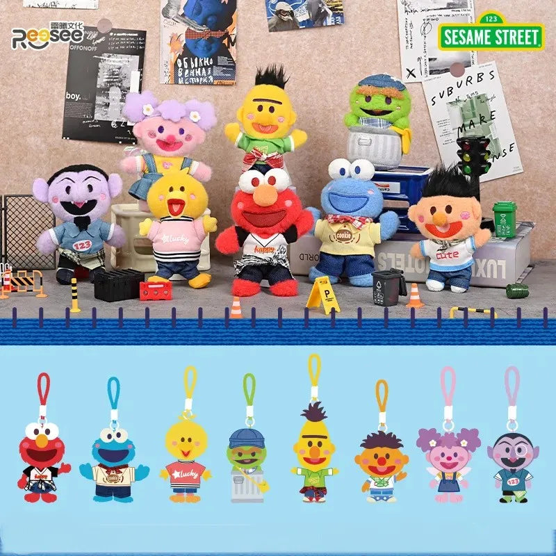 Sesame Street Streetwear Series Blind Box Plush Keychain