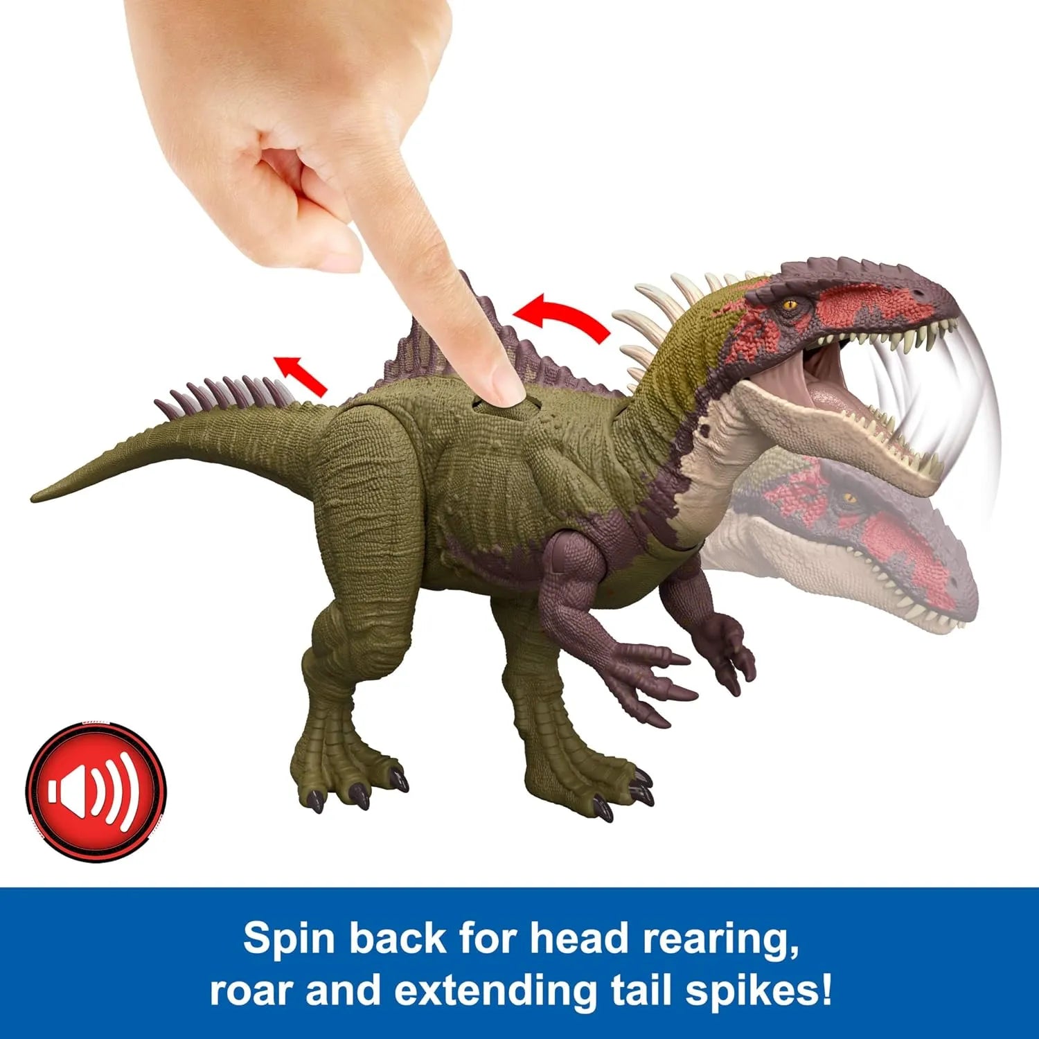 Jurassic World Battle Roarin' Becklespinax Model