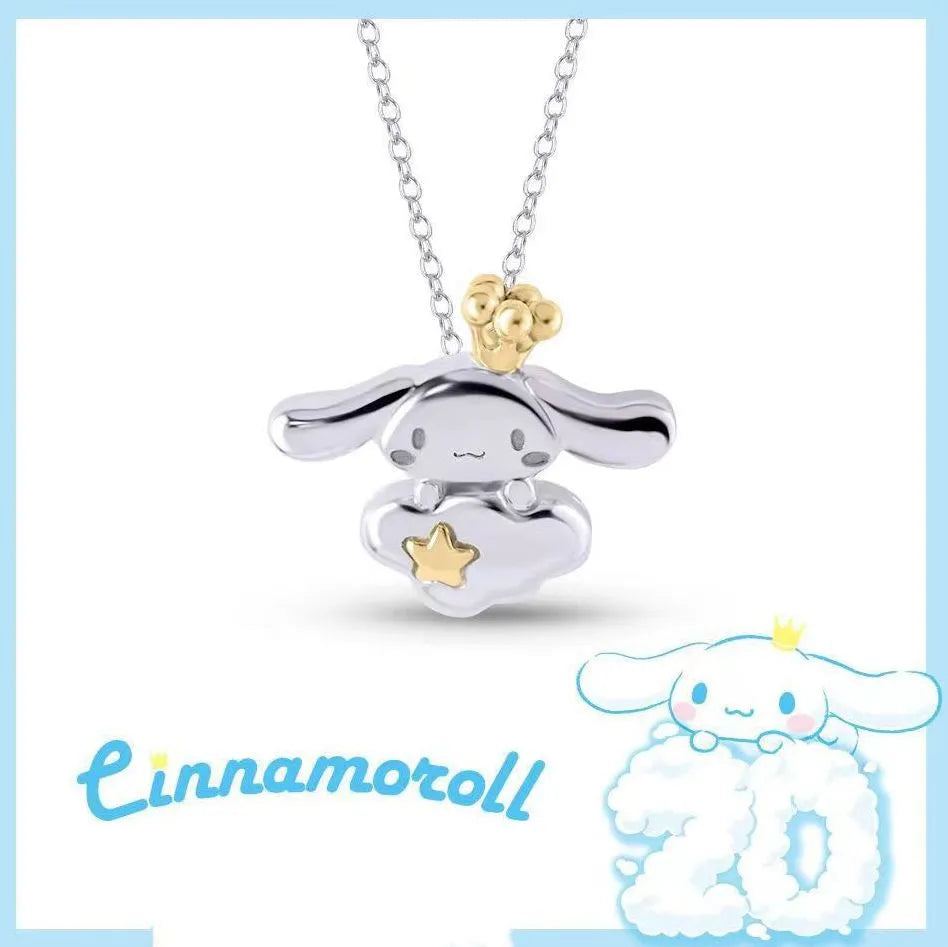 Sanrio 20th Anniversary Cinnamoroll Silver Crown Cloud Pendant