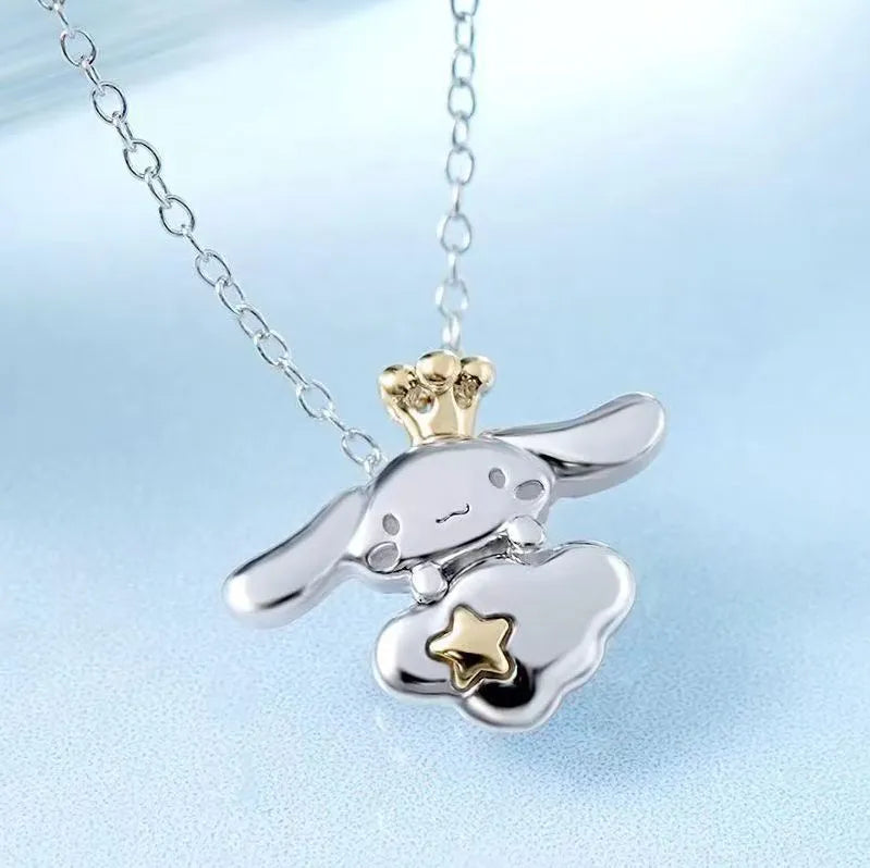 Sanrio 20th Anniversary Cinnamoroll Silver Crown Cloud Pendant