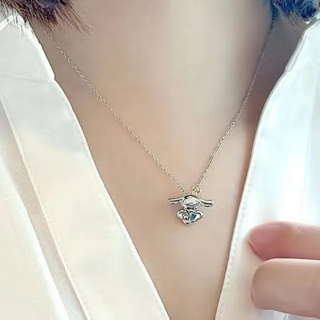 Sanrio 20th Anniversary Cinnamoroll Silver Crown Cloud Pendant