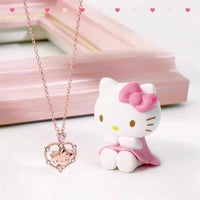 Sanrio 50th Anniversary Hello Kitty Rose Gold Heart Pendant