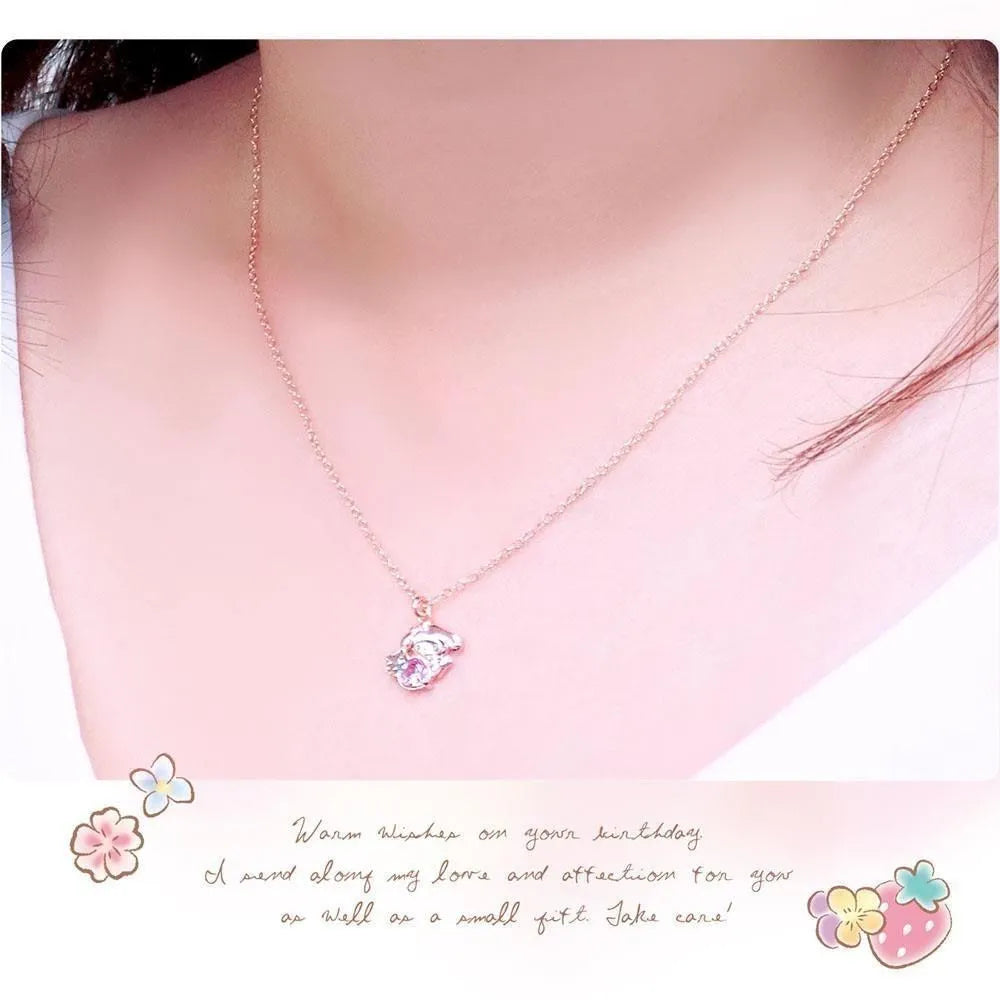 Sanrio My Melody Gemstone Pendant Necklace (Set of 2)