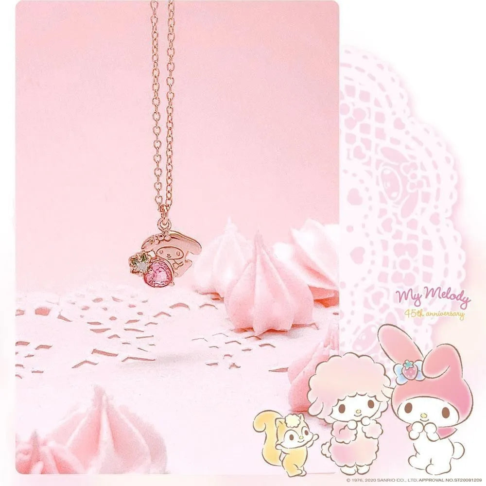 Sanrio My Melody Gemstone Pendant Necklace (Set of 2)