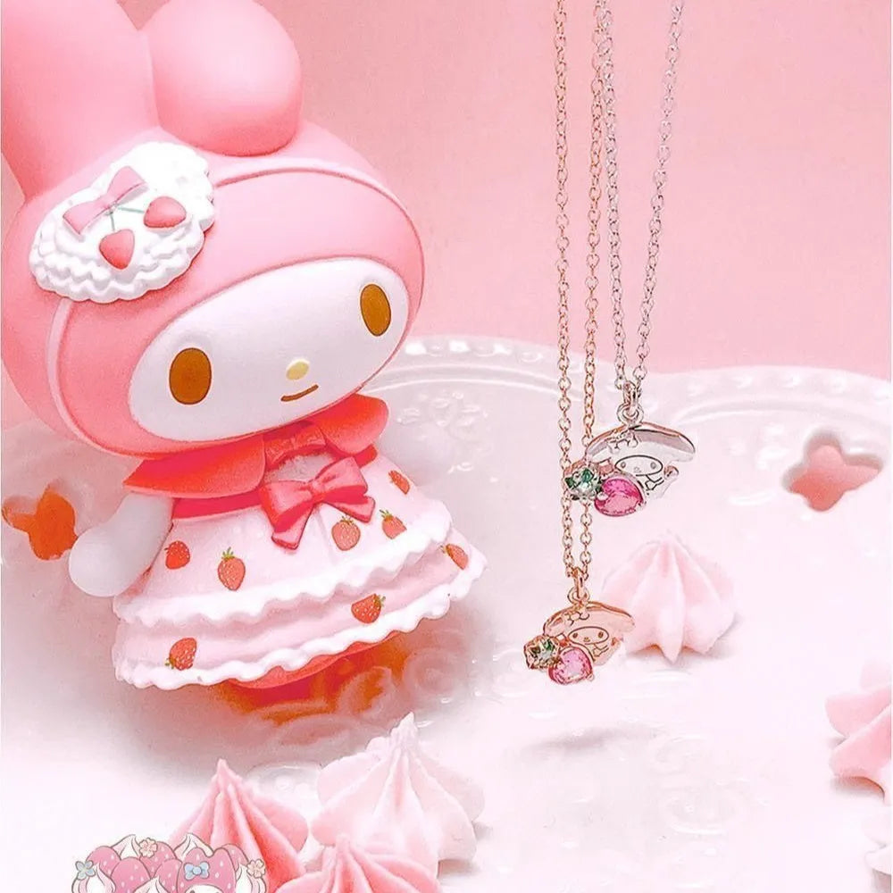 Sanrio My Melody Gemstone Pendant Necklace (Set of 2)