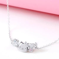 Love & Peace x Story+ Hello Kitty Silver Pendant Necklace