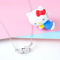 Love & Peace x Story+ Hello Kitty Silver Pendant Necklace