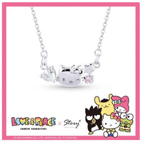 Love & Peace x Story+ Hello Kitty Silver Pendant Necklace