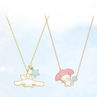 Sanrio Cinnamoroll & My Melody Enamel Pendant Necklace