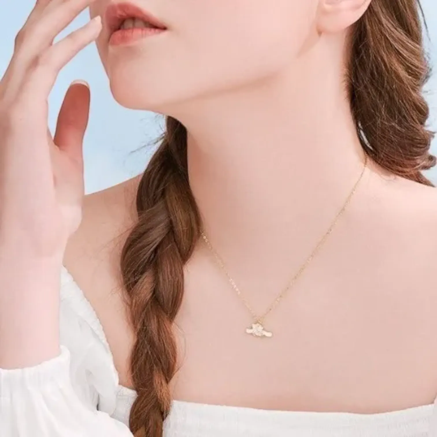 Sanrio Cinnamoroll & My Melody Enamel Pendant Necklace