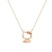 Sanrio Hello Kitty Rose Gold Gemstone Jewelry Set