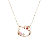 Sanrio Hello Kitty Rose Gold Gemstone Jewelry Set