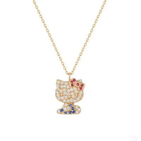 Sanrio Hello Kitty Rose Gold Gemstone Jewelry Set