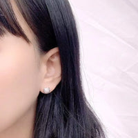 Sanrio x Story+ Hello Kitty Gemstone Silver Stud Earrings