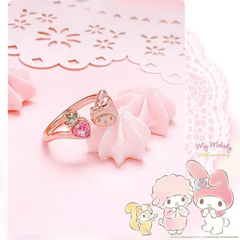 Sanrio 45th Anniversary Strawberry Gemstone Ring