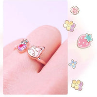 Sanrio 45th Anniversary Strawberry Gemstone Ring