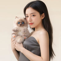 Ultra Fluffy Realistic Kitten Plush Keychain