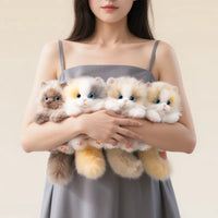 Ultra Fluffy Realistic Kitten Plush Keychain