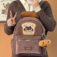 Chef Puppy Premium Corduroy Baguette Backpack