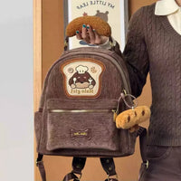 Chef Puppy Premium Corduroy Baguette Backpack