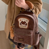 Chef Puppy Premium Corduroy Baguette Backpack