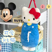 Sanrio Hello Kitty Overalls Plush Hanging Tissue Holder
