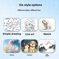 AI Voice Control Kids Thermal Drawing Printer