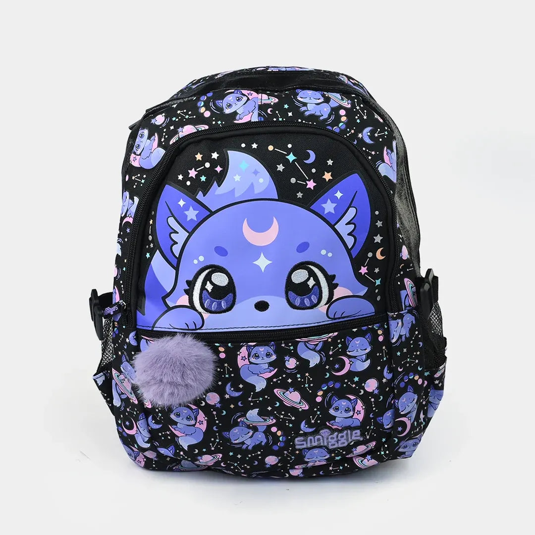 SMGL Celestial Cosmic Fox Plush Pom-Pom School Backpack