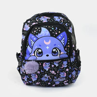 SMGL Celestial Cosmic Fox Plush Pom-Pom School Backpack