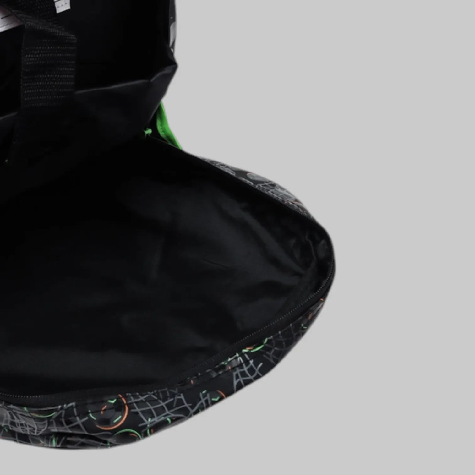 SMGL Embossed Football Black School Backpack