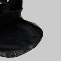 SMGL Embossed Football Black School Backpack