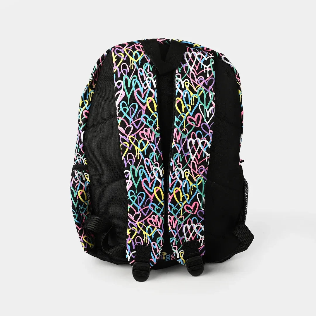 SMGL Graffiti Neon Hearts School Classic Backpack