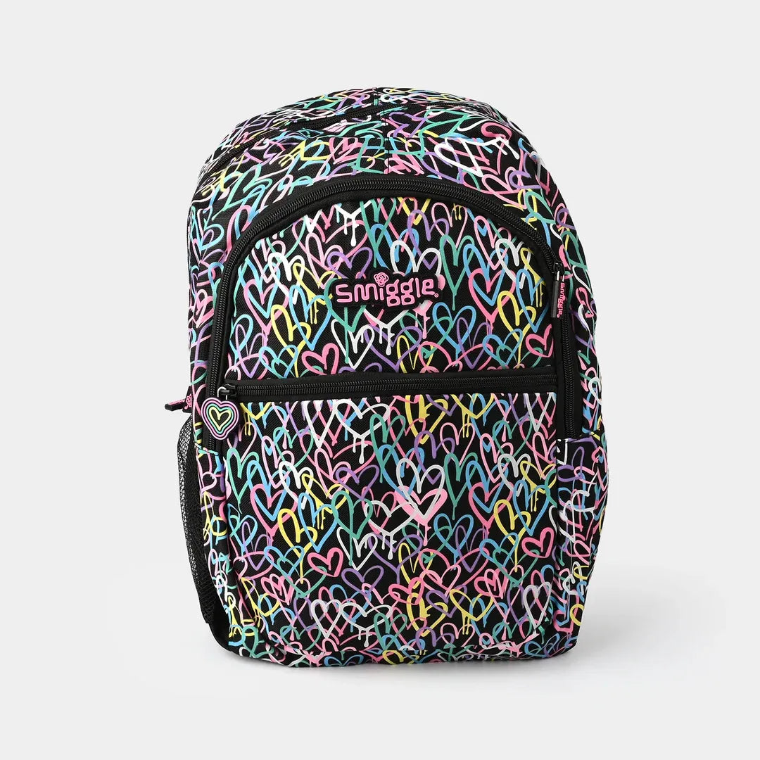 SMGL Graffiti Neon Hearts School Classic Backpack