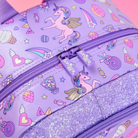 SMGL Unicorn Iridescent Scallop Classic School Backpack