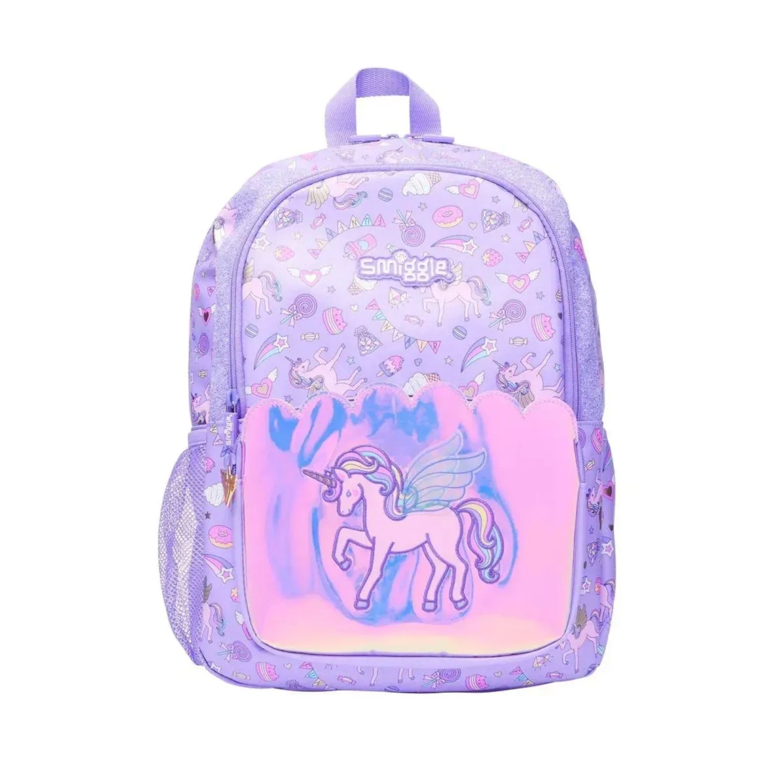 SMGL Unicorn Iridescent Scallop Classic School Backpack
