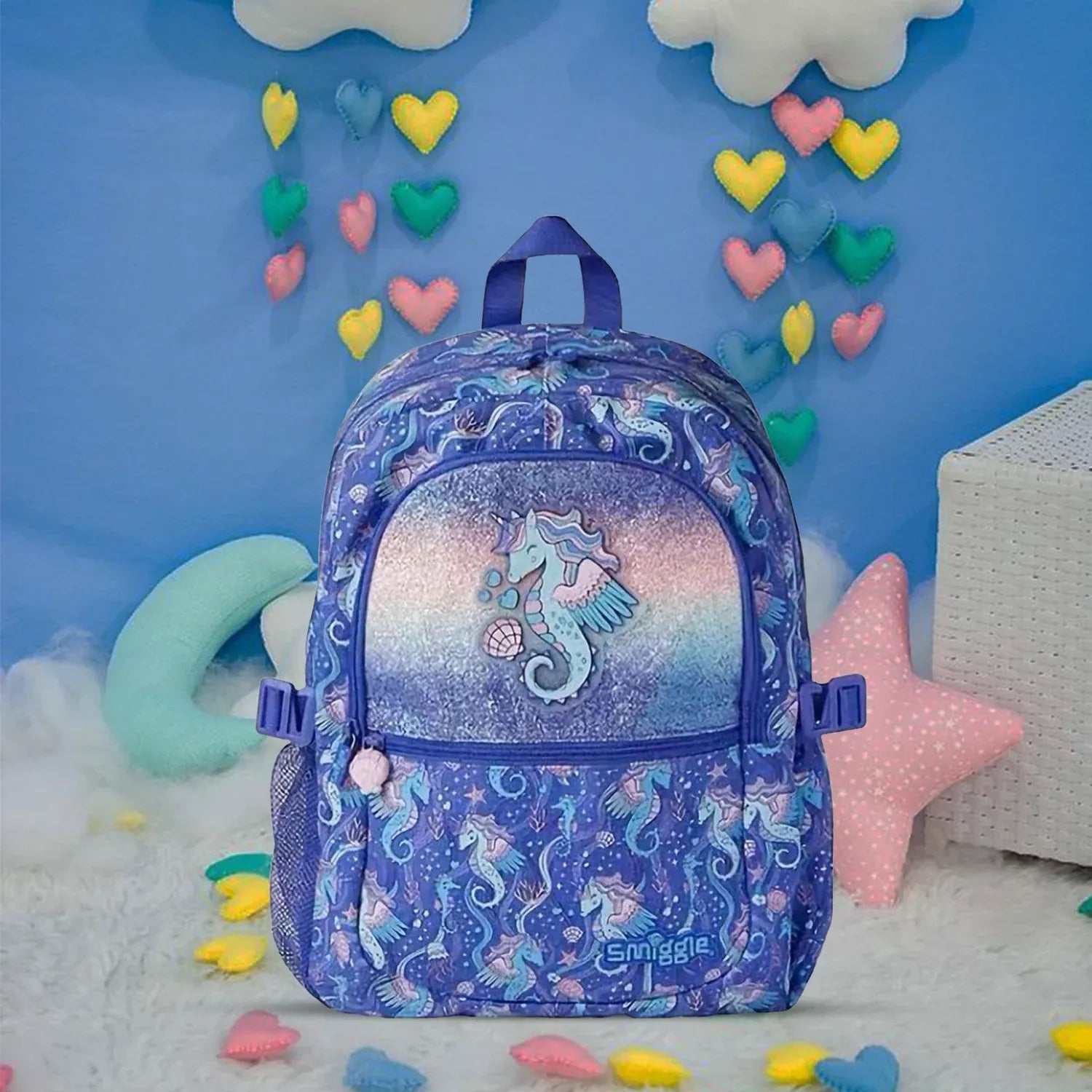 SMGL Seahorse Unicorn Classic School Backpack